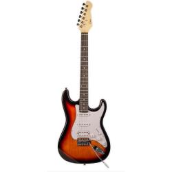 Электрогитара, Stratocaster, цвет cанберст OMNI ST-HSS SB