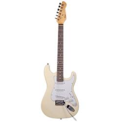 Электрогитара, Stratocaster, цвет белый OMNI ST-3S CR
