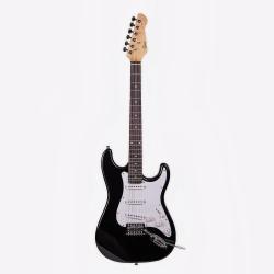Электрогитара, Stratocaster, цвет черный OMNI ST-3S BK