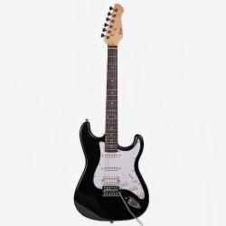 Электрогитара, Stratocaster, цвет черный OMNI ST-HSS BK