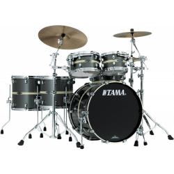 Ударная установка из пяти барабанов, бубинга/береза TAMA Starclassic Performer B/B Premium Arena Drumkit 22' Gun Metal Classic Stripe