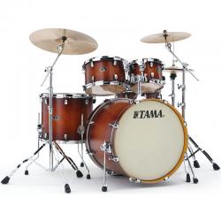 Ударная установка из пяти барабанов, береза TAMA Silverstar Studio Custom Drumkit 22' Antique Brown Burst