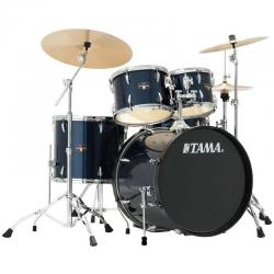 Ударная установка из пяти барабанов, тополь TAMA Imperialstar Studio Standard Drumkit 22' Midnight Blue Chrome Hardware