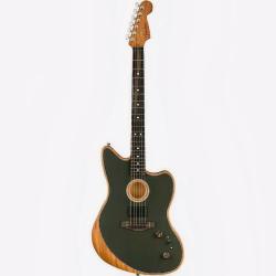 Моделирующая полуакустическая гитара, цвет черный, чехол в комплекте FENDER American Acoustasonic Jazzmaster Tungsten