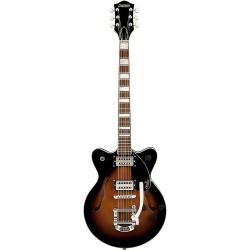 Полуакустическая гитара, цвет санберст GRETSCH G2655T Streamliner Center Block Junior Brownstone Maple