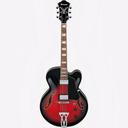 Полуакустическая гитара, цвет - красный IBANEZ AF75-TRS