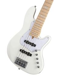 Бас-гитара 5-струнная, белая, с чехлом CORT NJS5-WHT Elrick NJS Series