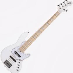Бас-гитара 5-струнная, белая, с чехлом CORT NJS5-WHT Elrick NJS Series
