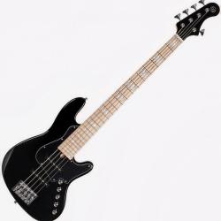 Бас-гитара 5-струнная, черная, с чехлом CORT NJS5-BK Elrick NJS Series