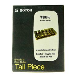 Бридж бас-гитары 5 струн GOTOH WBBO-5 Gold