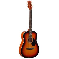 Акустическая гитара, уменьшенного размера, верхняя дека - липа, корпус - липа гриф - клён, накладка ... COLOMBO LF-3800-SB