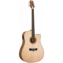 Гитара электроакустическая с чехлом PEAVEY DW-2 CE Solid Top Cutaway Acoustic Electric w/Case