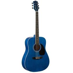 Акустическая гитара, вестерн, верхняя дека - липа, корпус - липа гриф - катальпа, накладка - клён COLOMBO LF-4100-BL