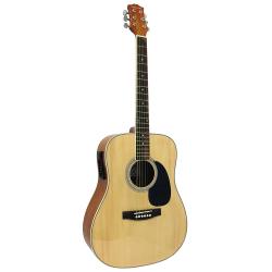Акустическая гитара, вестерн, верхняя дека - ель, нижняя и обечайка - липа, гриф - катальпа, накладка - палисандр, эквалайзер COLOMBO LF-4111 EQ-N