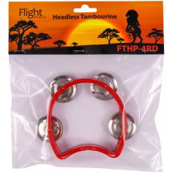 Тамбурин без мембраны , цвет красный FLIGHT FTHP-4 RD