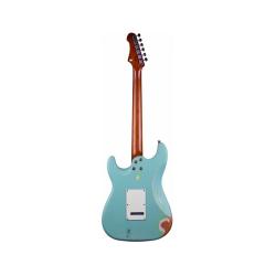 Электрогитара, Stratocaster, корпус липа, 22 лада, HSS, tremolo, цвет SFG JET JS-400 Relic SFG