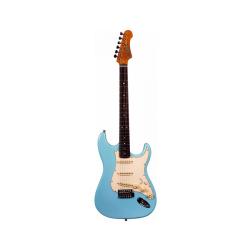 Электрогитара, Stratocaster, корпус липа, 22 лада,SSS, tremolo, цвет Sonic blue JET JS-300 BL R