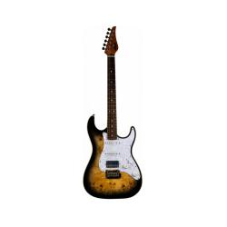 Электрогитара, Stratocaster, корпус липа/ тигровый клен, 22 лада, HSS JET JS-450Q TBR