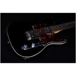 Электрогитара, Telecaster, корпус тополь, 22 лада, SH, цвет черный JET JT-350 BK R