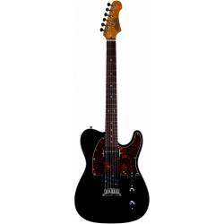 Электрогитара, Telecaster, корпус тополь, 22 лада, SH, цвет черный JET JT-350 BK R