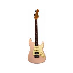 Электрогитара,Stratocaster, корпус липа, 22 лада, HSS, tremolo, цвет PK JET JS-400 PK R