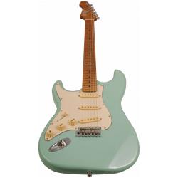 Электрогитара под левую руку, Stratocaster, корпус липа, 22 лада,SSS, цвет SFG JET JS-300 SFG LH