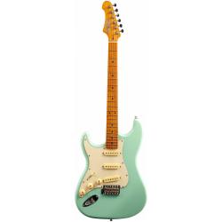 Электрогитара под левую руку, Stratocaster, корпус липа, 22 лада,SSS, цвет SFG JET JS-300 SFG LH