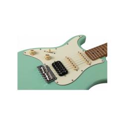 Электрогитара под левую, Stratocaster, корпус липа,22 лада,HSS, tremolo,цвет SFG JET JS-400 SFG LH