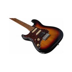 Электрогитара под левую, Stratocaster, корпус липа,22 лада,HSS, tremolo,цвет Sunb JET JS-400 SB LH