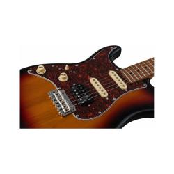 Электрогитара под левую, Stratocaster, корпус липа,22 лада,HSS, tremolo,цвет Sunb JET JS-400 SB LH