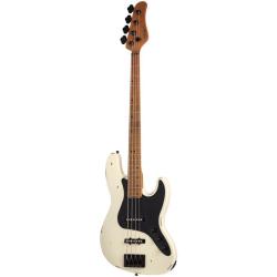 Бас-гитара, именная модель Nikki Sixx, 21 лад, корпус: ольха, гриф: жженый клён, на болтах, звукосни... SCHECTER J-4 SIXX WORN IVORY