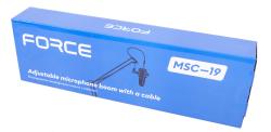 Микрофонная стойка пантограф, в комплекте кабель XLR-XLR FORCE MSC-19