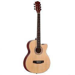 Акустическая гитара, уменьшенного размера с вырезом, верхняя дека - липа, корпус - липа, гриф - ката... PHIL PRO AS-3904-N
