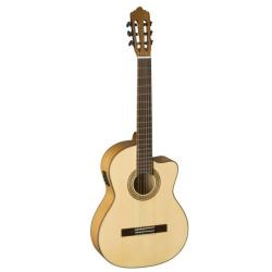 Электроакустическая классическая гитара с вырезом, верхняя дека: массив ели, нижняя дека и обечайка:... LA MANCHA Perla Ambar S-CE