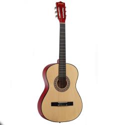 Акустическая гитара с нейлоновыми струнами, верхняя дека - липа, корпус - липа гриф - клён, накладка - клён PRADO HS-3805-N