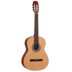 Классическая гитара, верхняя дека - орегонская сосна, корпус - сапеле, гриф - красное дерево, накладка - палисандр ALVARO Model 27