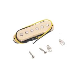 Звукосниматель магнитный сингл, для Fender Strat, бриджевый, кремовый MUSICLILY M524