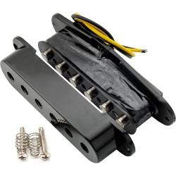 Звукосниматель магнитный сингл, для Fender Strat, бриджевый, черный MUSICLILY M521