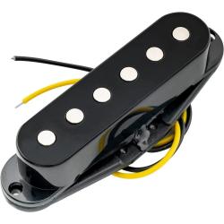Звукосниматель магнитный сингл, для Fender Strat, бриджевый, черный MUSICLILY M521