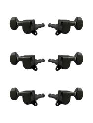 Колки для гитары 3+3, черные METALLOR J-07-BK-3+3