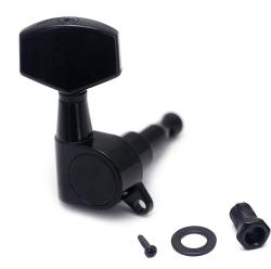 Колки для гитары 3+3, черные METALLOR MH-01-BK-3+3