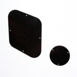 Задняя крышка темброблока для Gibson Les Paul, черная MUSICLILY MX0476