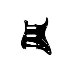 Защитная накладка электрогитары Fender Stratocaster, 3 слоя, черная MUSICLILY MX0112