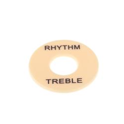 Накладка под переключатель Treble/Rhythm, кремовая, 5 штук MUSICLILY M545-5