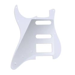 Защитная накладка гитары Fender Stratocaster HSS, 3 слоя, белая MUSICLILY MX1382WH