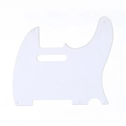Защитная накладка гитары Fender Telecaster, 1 слой, белая MUSICLILY MX1410GW