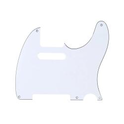 Защитная накладка гитары Fender Telecaster, 3 слоя, белая MUSICLILY MX1410WH