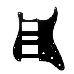 Защитная накладка гитары Stratocaster Modern Style, 3 слоя, черная MUSICLILY MX1378BK
