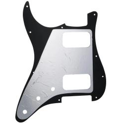 Защитная накладка электрогитары Fender Stratocaster HH, 3 слоя, черная MUSICLILY MX2248BK
