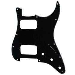 Защитная накладка электрогитары Fender Stratocaster HH, 3 слоя, черная MUSICLILY MX2248BK